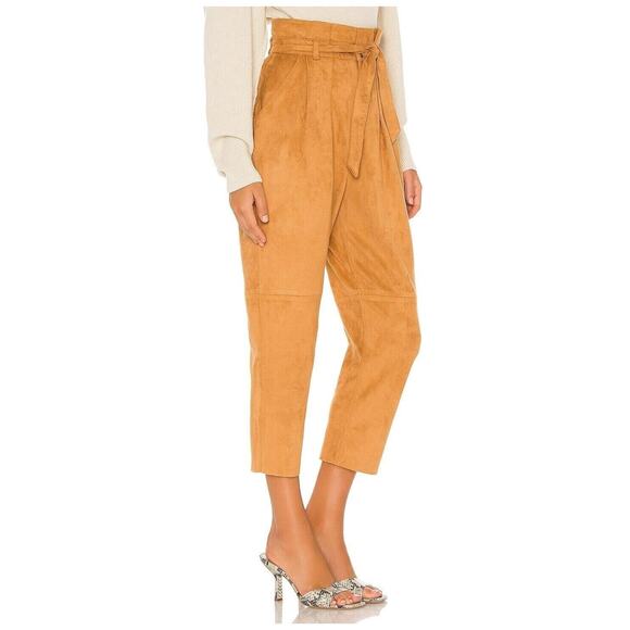 New ~ FREE PEOPLE ~ Nightfall Vegan -Suede Pants Size 6 GORGEOUS FALL - Picture 3 of 9